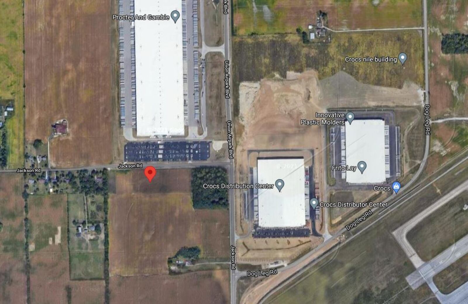 Dayton has authorized the sale of 7.8 acres of land south of Jackson Road. The parcels are south of the Procter & Gamble facility and west of the Crocs' facilities. CONTRIBUTED