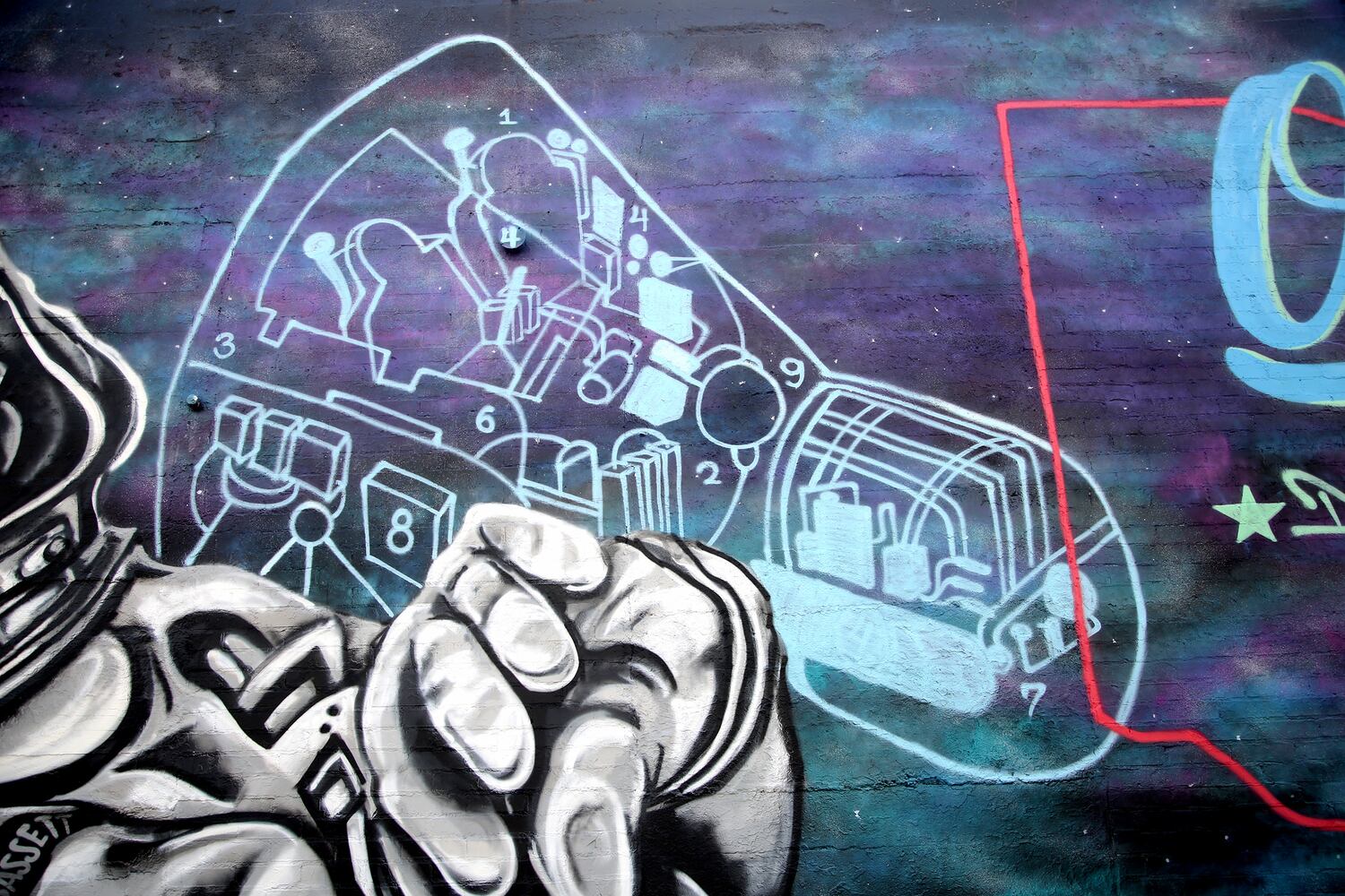 New downtown mural is out of this world