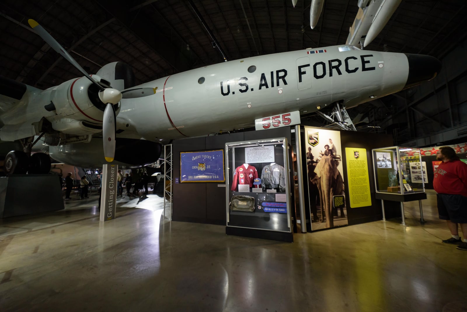 After Dark: Bombers & Brews happened at the National Museum of the U.S. Air Force on Saturday, Nov. 8, 2025. Hosted by the Air Force Museum Foundation, the ticketed after-hours 21 and up ticketed event featured food, games, trivia, caricature artist, cash bar, live music by 5 and beer samples from Fifth Street Brewpub, Heavier Than Air Brewing Co. and Warped Wing Brewing Company. Attendees had up close and personal encounters with the Memphis Belle (look-in), EC-121D Constellation (open aircraft), Boeing B-1B Lancer (open aircraft) and the Convair B-58 Hustler (look-in). TOM GILLIAM / CONTRIBUTING PHOTOGRAPHER