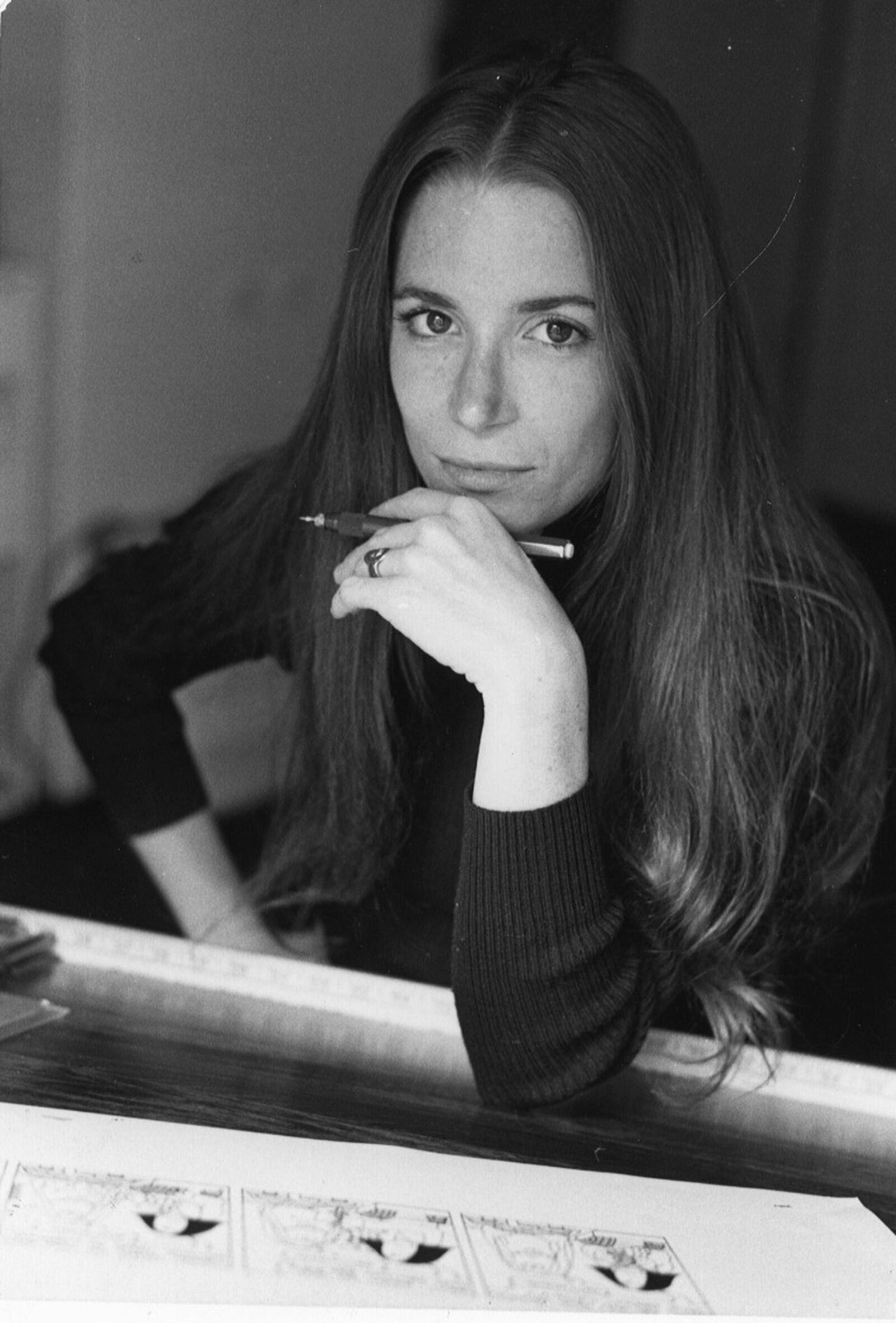 Cathy Guisewite, the cartoonist whose claim to fame is “Cathy,” pictured in this 1980 archive photo. (Source: Wright State University archives)