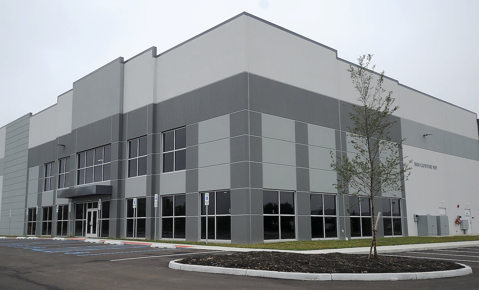 A tenant was not initially announced for this Pinchal & Co. spec building at 1669 Capstone Way in Vandalia's Stonequarry Crossings industrial park. Joby Aviation says it has signed an agreement to purchase the building. FILE.