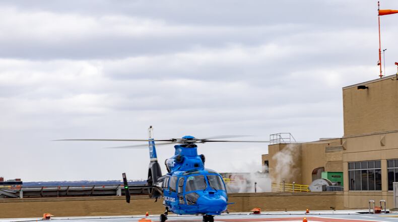 Premier Health's CareFlight Air and Mobile medical helicopter. PROVIDED/PREMIER HEALTH