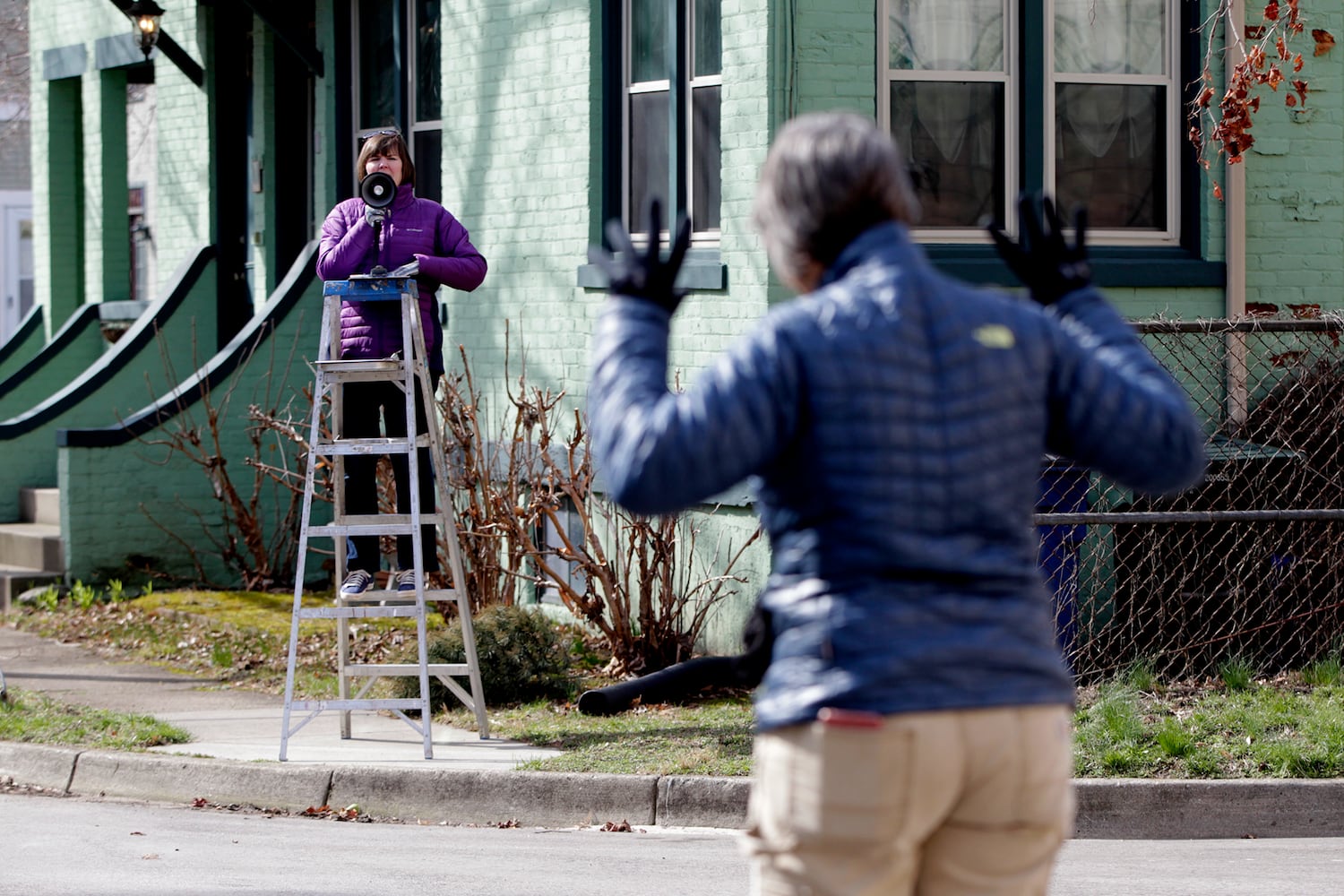 PHOTOS: Simon Says and outdoor word scrambles, Daytonians get creative with social distancing