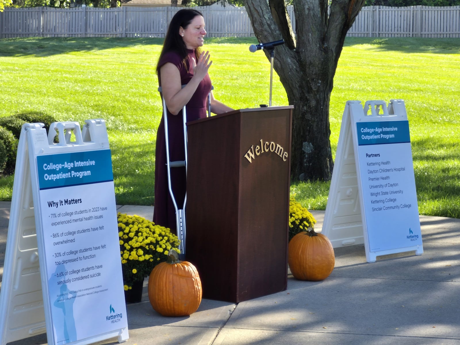 Dr. Kelly Blankenship, associate chief medical officer of mental health at Dayton Children's Hospital, said the CA IOP serves people who fall through the gaps between child and adult mental health care providers. MICHAEL KURTZ / STAFF