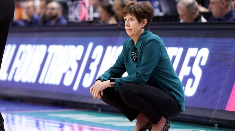 Muffet McGraw won a pair of national titles as the women's basketball coach at Notre Dame.