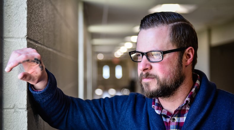 Jacob Ferguson, Life Care Pastor at Berachah Church, shared his story of how he beat his addiction to pain medication and started helping others. NICK GRAHAM/STAFF