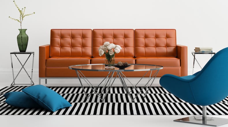 Use the colors of the year on your walls or in your furniture and accents to keep your home design rich and fresh. (Dreamstime)