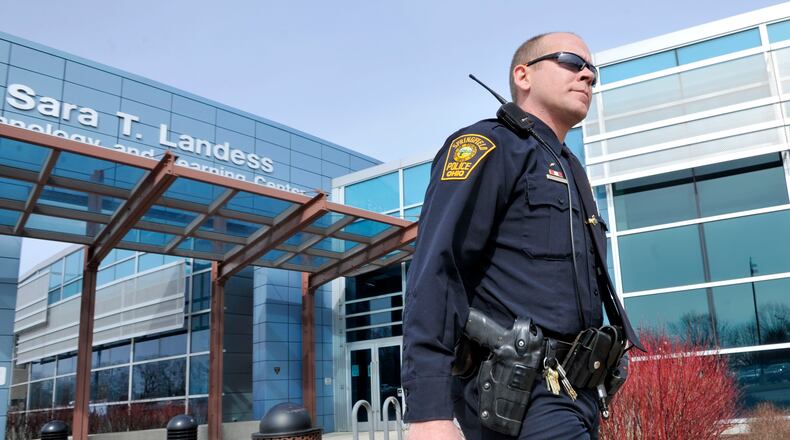 Clark State Community plans to increase security at its campuses around the region as well as offer free counseling following this weekend’s mass shooting in Dayton’s Oregon District. Bill Lackey/Staff