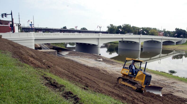 Shawnee Bridge over Great Miami River in Piqua. STAFF FILE IMAGE