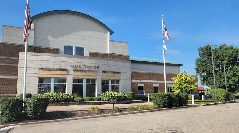 Miami Township Government Center is at 2700 Lyons Road. Miami Twp. officials say they simply can’t pay a $45 million court judgment against the township even if they cut every service they can for today’s township residents. ERIC SCHWARTZBERG/STAFF