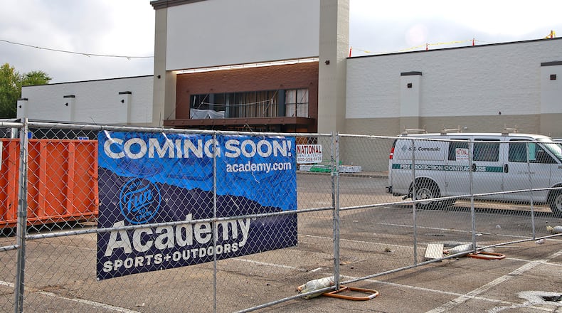 Academy Sports + Outdoors is moving into the former Dick's Sporting Goods location in the Bechtle Crossing shopping center. BILL LACKEY/STAFF