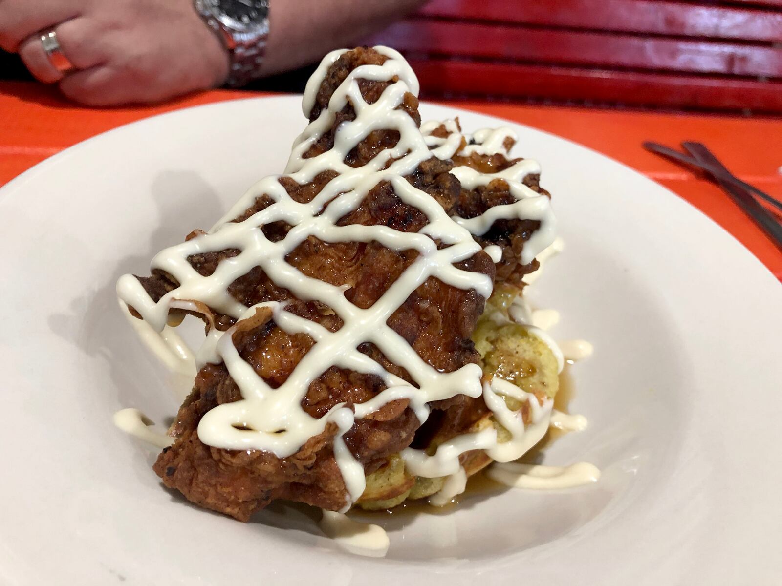 Stoney's Munchie Bat is open at 1829 E. Fifth St. in Dayton. half order of chicken and waffles.