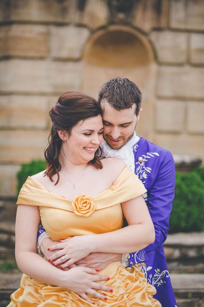 Photos: Dayton bride and groom’s channel Beauty and the Beast for epic pictures