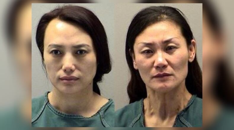 Jinhuan Ging Liu, left, and Li Wang Corona