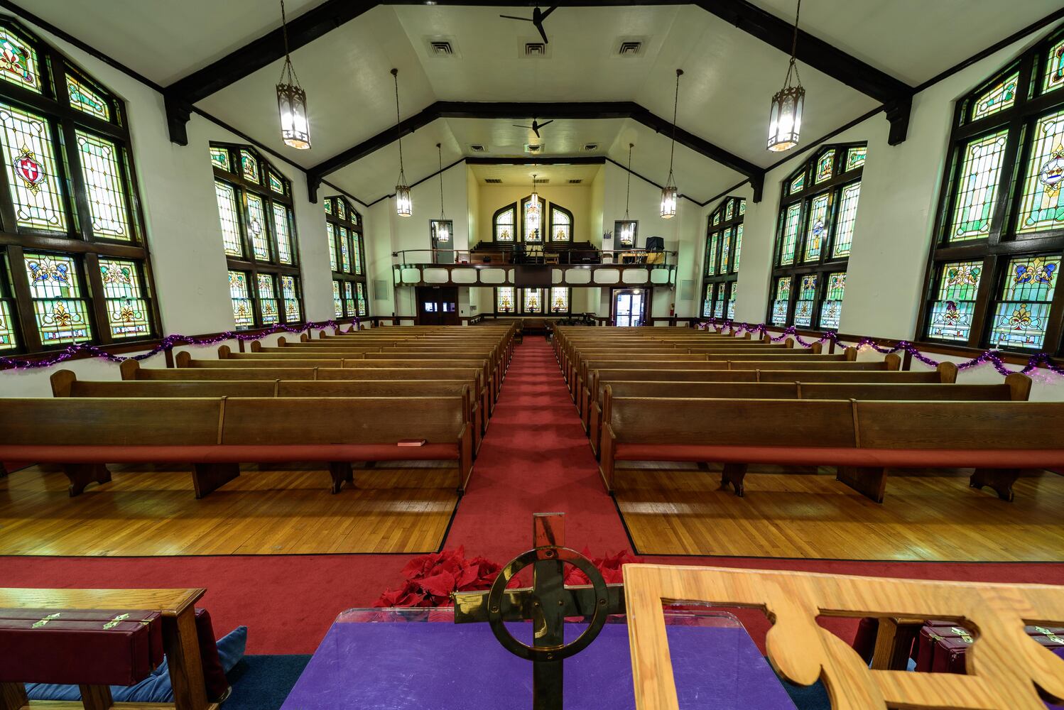 PHOTOS: A look inside McKinley United Methodist Church decorated for Christmas