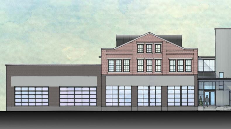 An exterior rendering of the Madison on First development planned for the Waster Street District in downtown Dayton, via Crawford Hoying. CONTRIBUTED