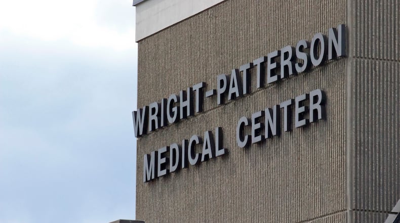 Exterior of Wright-Patterson Medical Center Thursday, July 24 in Fairborn.  Mike Burianek / Staff