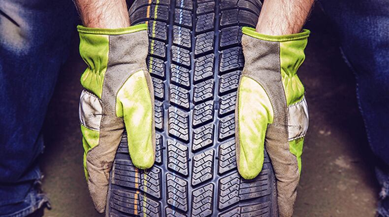 The size of a tire is based on the tire being fully inflated and mounted on the specified width wheel, so measuring the actual size of a tire while it is mounted on a vehicle is often difficult. James Halderman photo