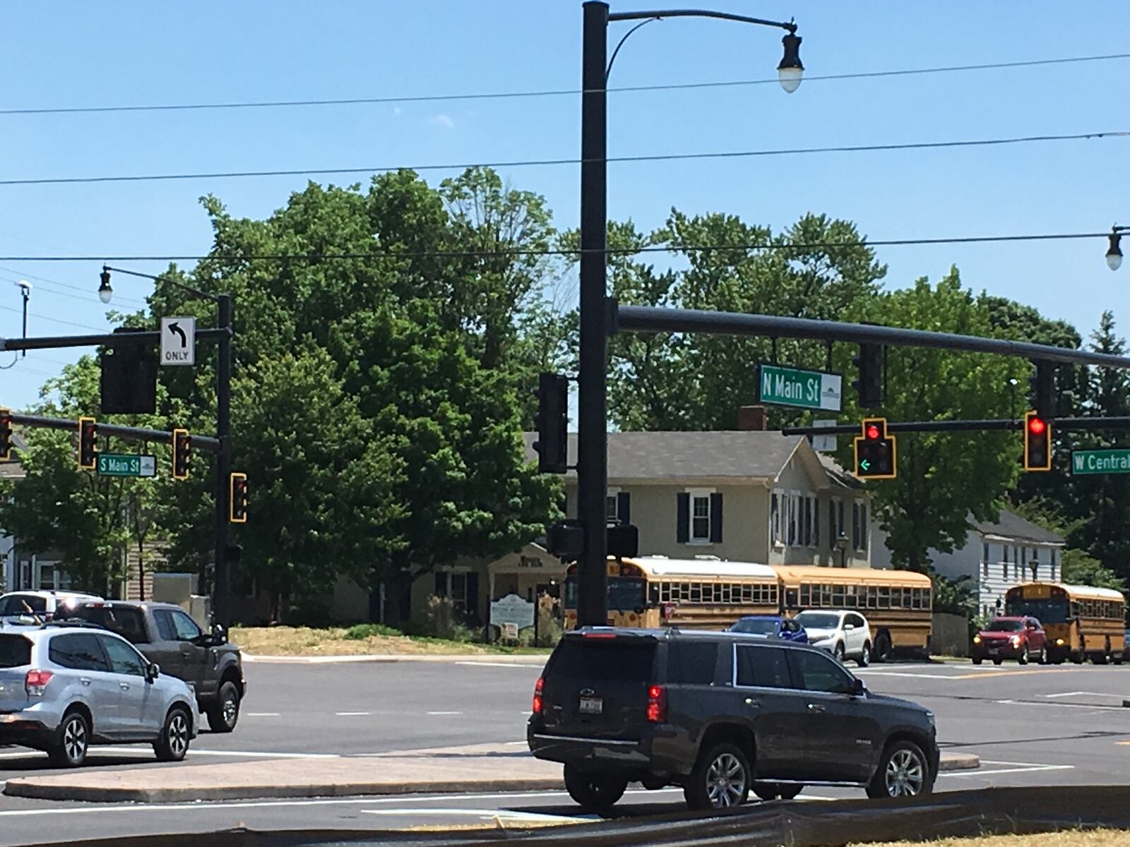 Work on Springboro’s central crossroads, Ohio 741 and Ohio 73, is almost done after $10 million and nearly a year of road work.