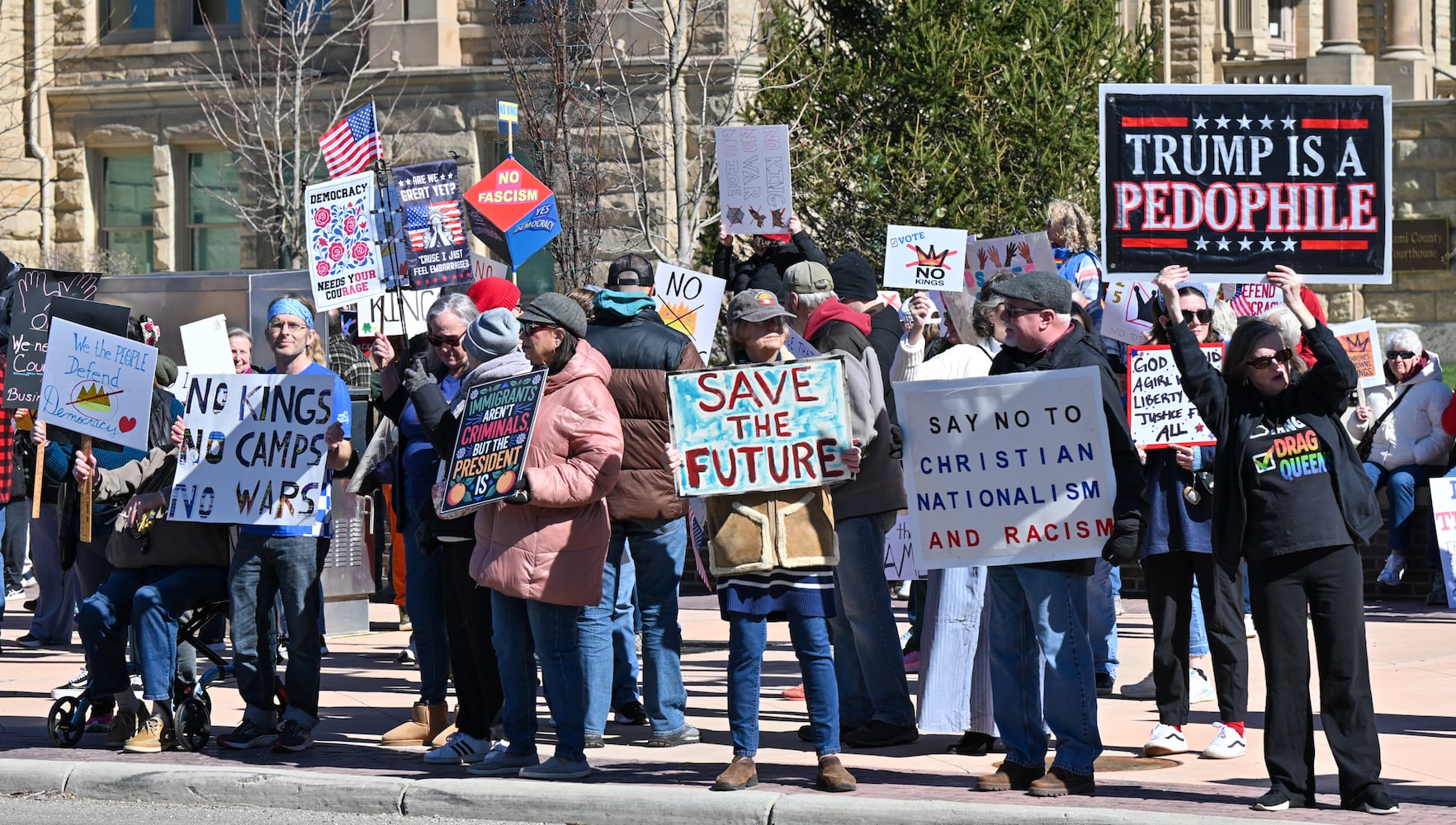 No Kings protest in Troy