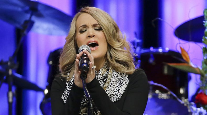 Carrie Underwood will be one of the headliners for the 35th annual Country Concert at Hickory Hills Lake in Fort Loramie. (AP Photo/Mark Humphrey, File)