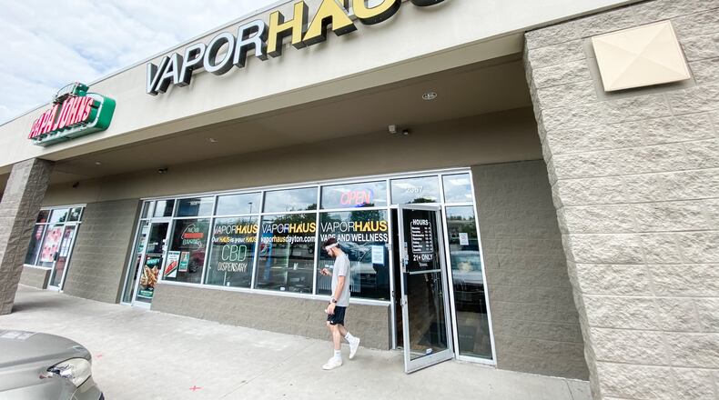 Vapor Haus has 12 locations in the Dayton area and sells vape products and some hemp-derived products. Photo provided by Vapor Haus.