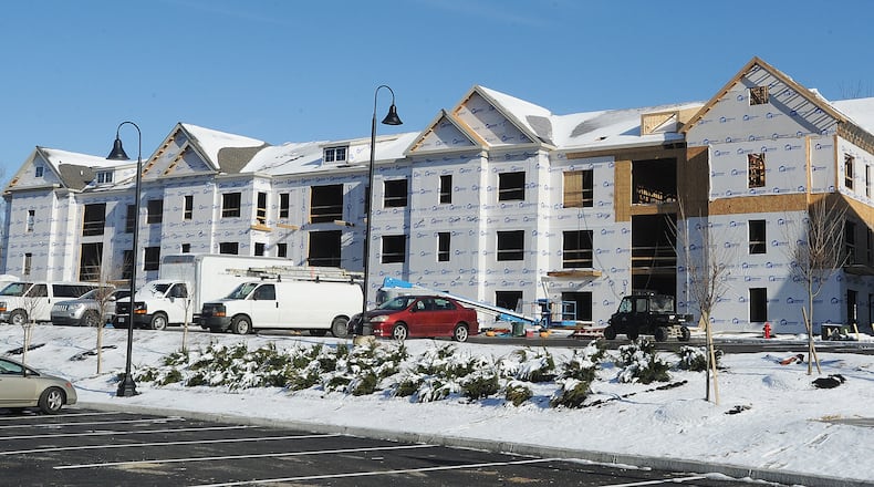 A $35 million luxury apartment complex in Centerville with 360 units is expected to be completed early next year.
Gateway Lofts has leased the vast majority of the nearly 180 finished one- and two-bedroom units at the 701 E. Alex Bell Road complex near Ohio 48 and Interstate 675. MARSHALL GORBY\STAFF