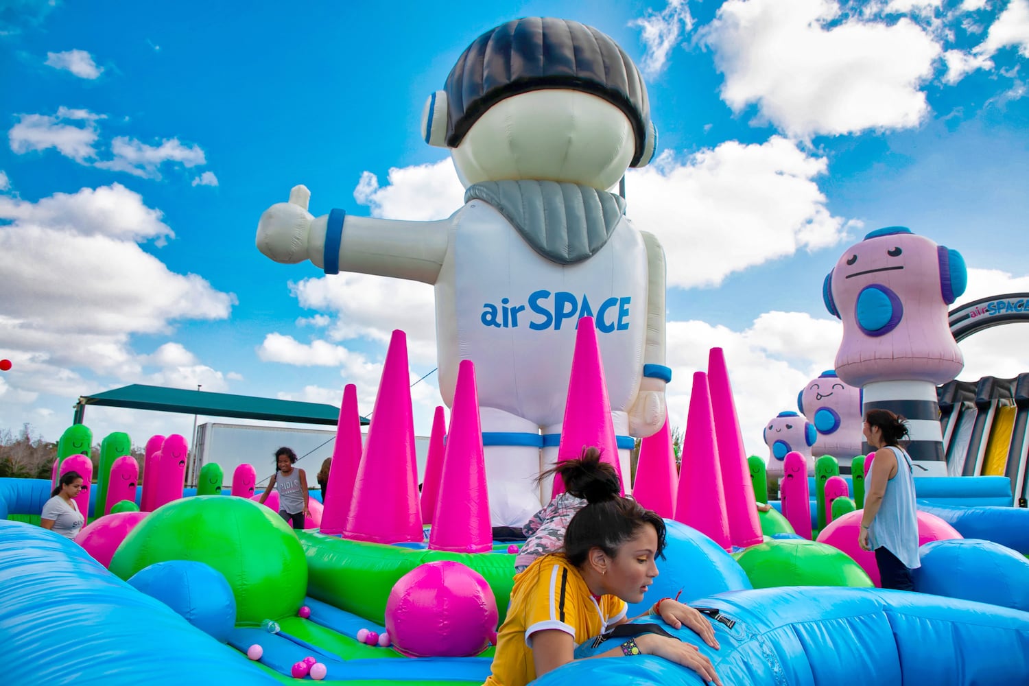 PHOTOS: The World’s Largest Bounce House is inflated fun