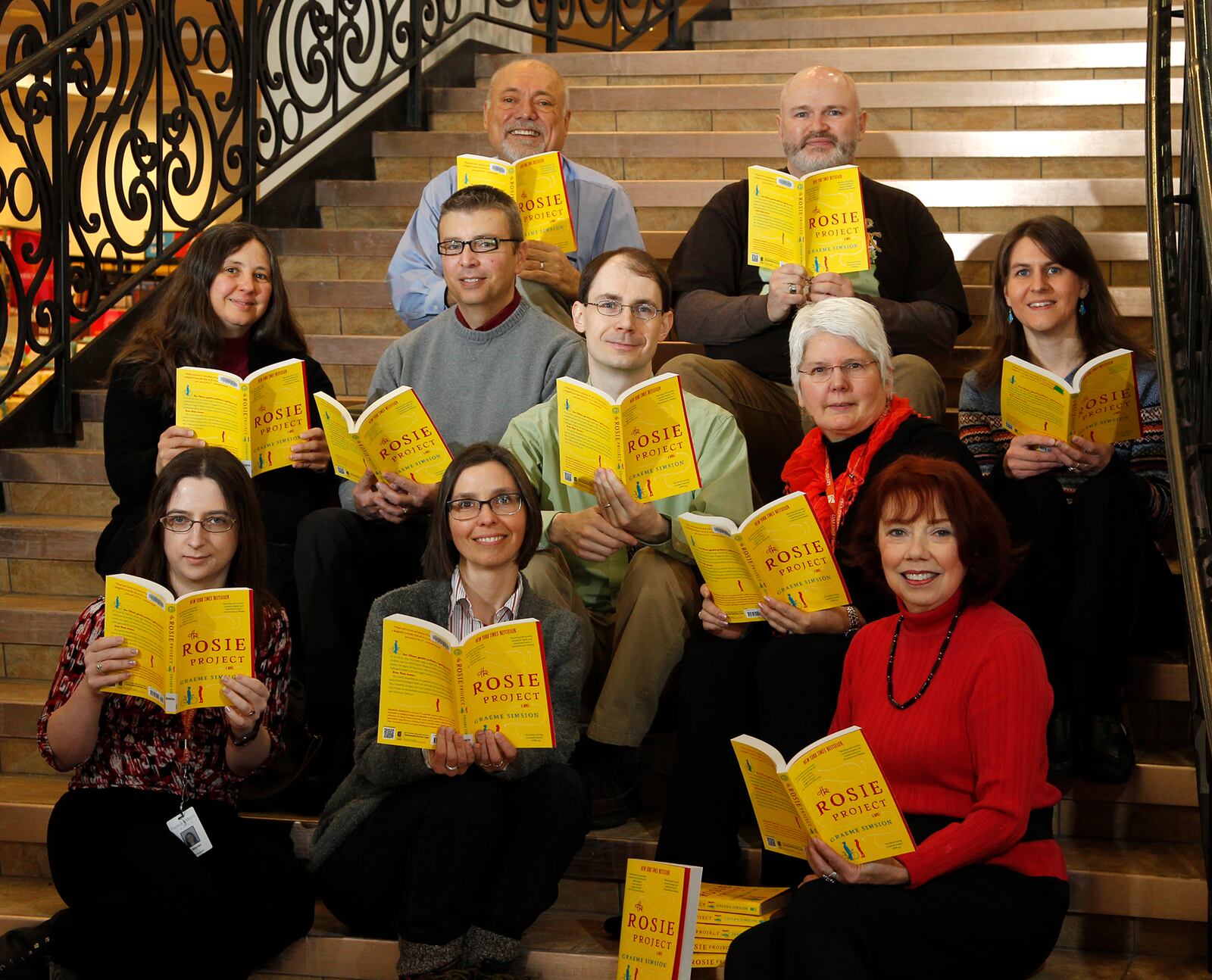 The steering committee for the Big Read planned programming around the  205 pick, "The Rosie Project"  by Graeme Simsion. LISA POWELL / STAFF