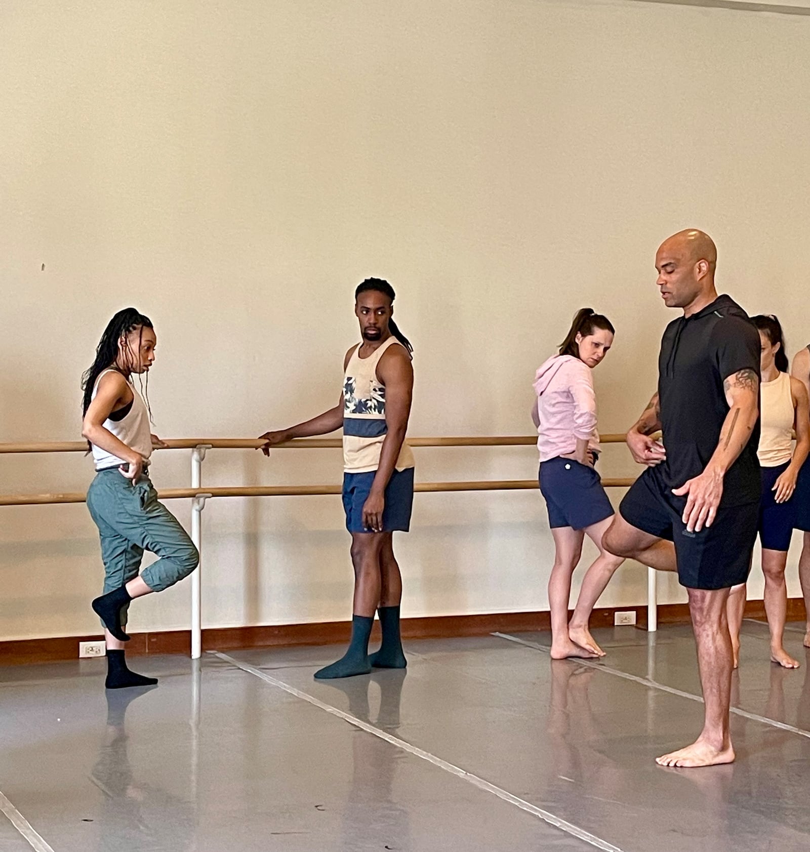 Jason Harrison, who recently joined the School of American Ballet as an associate faculty member teaching strength and conditioning, working with dancers from the Dayton Dance Initiative. CONTRIBUTED