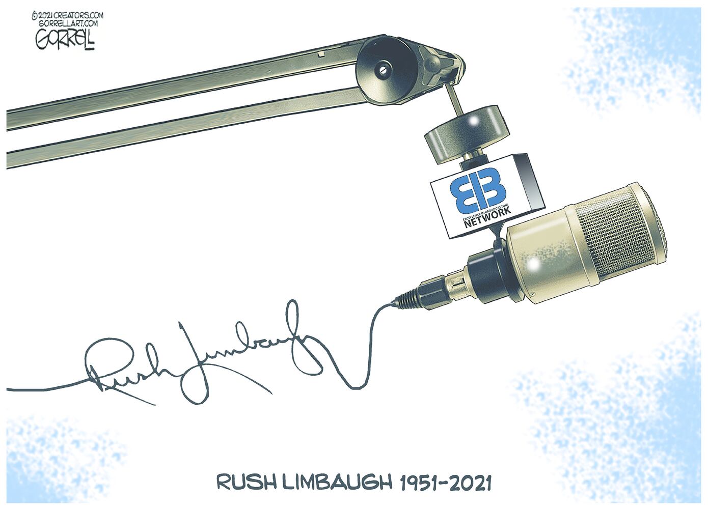 Week in cartoons: Frigid Texas, Rush Limbaugh and more