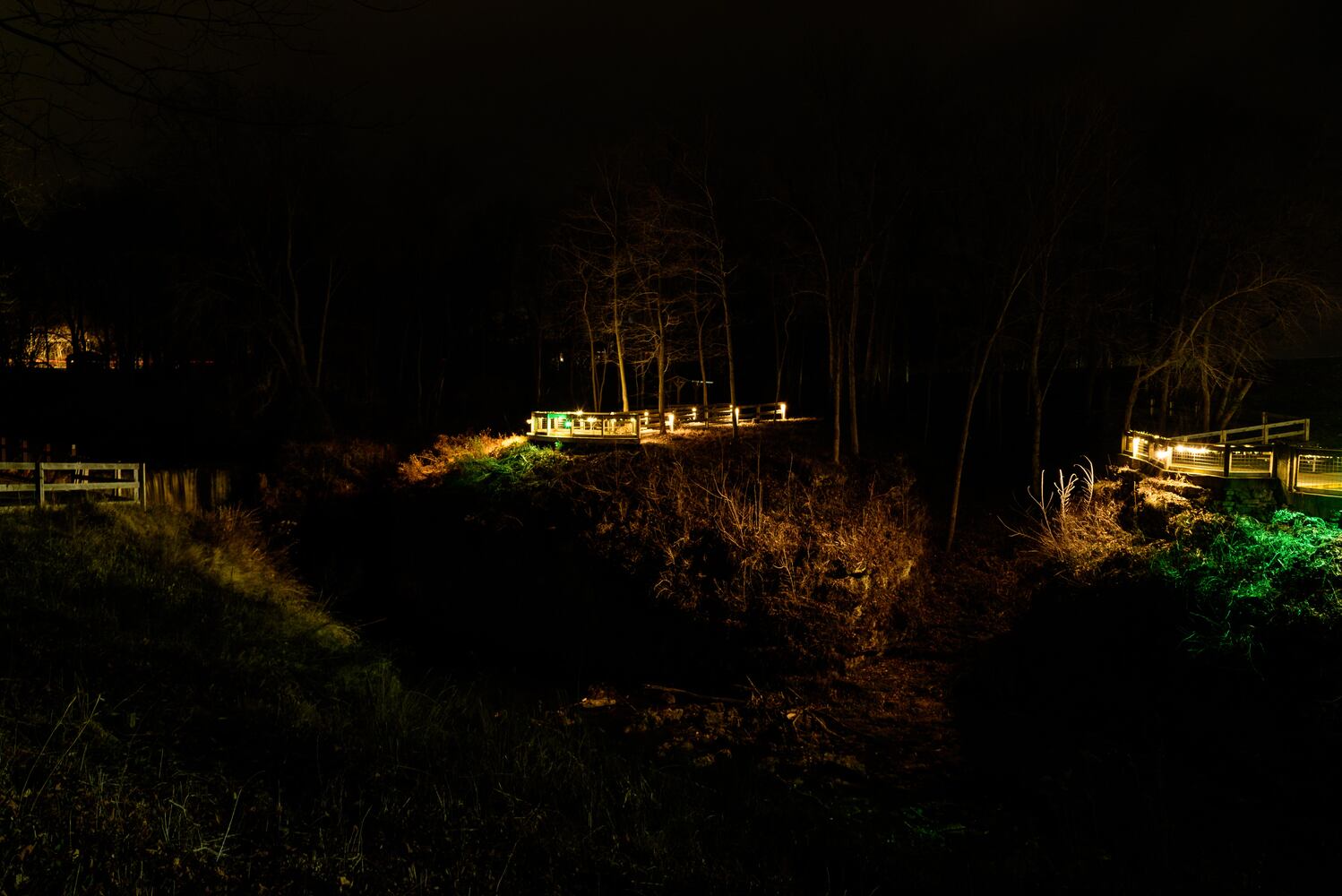 PHOTOS: Holiday lights at Cedar Cliff Falls near Cedarville