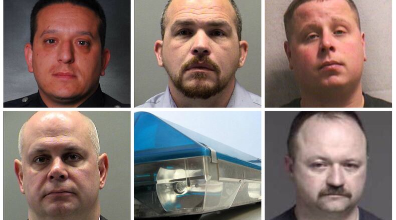 Five recent cases where law enforcement personnel or public officials have had brushes with the law.