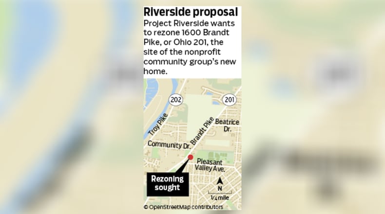 Project Riverside has a land contract for property at the 1600 Brandt Pike, a 2.6-acre former church site near Rohrer Park. STAFF