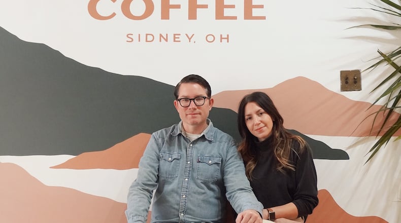 Hawthorne Heights frontman JT Woodruff and his wife, Niki, celebrated the one-year anniversary of Greenhaus Coffee in Sidney on Nov. 18.