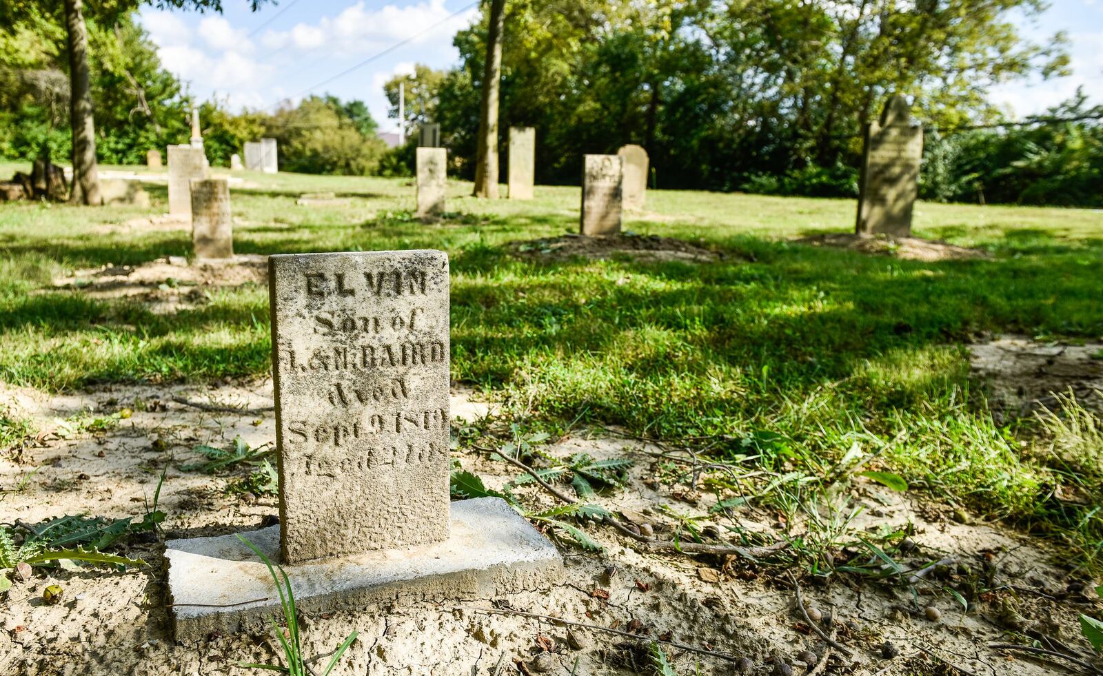 Many of the headstones at the Old Jacksonburg Cemetery in Wayne Twp. date back to the early 1800s.