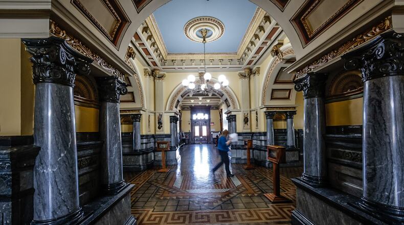 The Miami County Courthouse. JIM NOELKER/STAFF