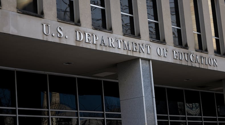 FILE — The Department of Education in Washington, Feb. 4, 2025. At least 800 education department research employees and outside partners have lost jobs. The cuts will decimate research and data collection. (Tierney L. Cross/The New York Times)