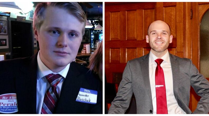 Alexander Blaschak and Andrew (AJ) Williams are seeking the Republican nomination for Greene County clerk of courts office in the May 8 primary.