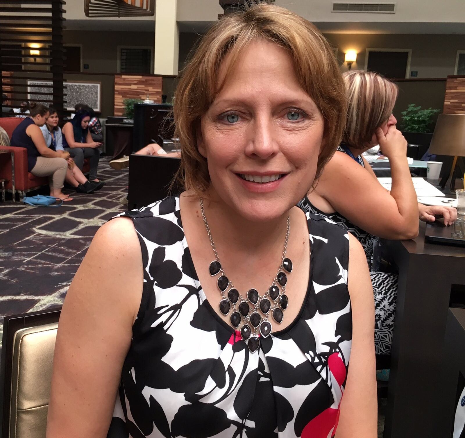 Delegate and former State Rep. Connie Pillich in Philadelphia for the Democratic National Convention. “The doors are flying open,” Pillich said about Hillary Clinton becoming the first woman nominated by a major political party. LYNN HULSEY/STAFF