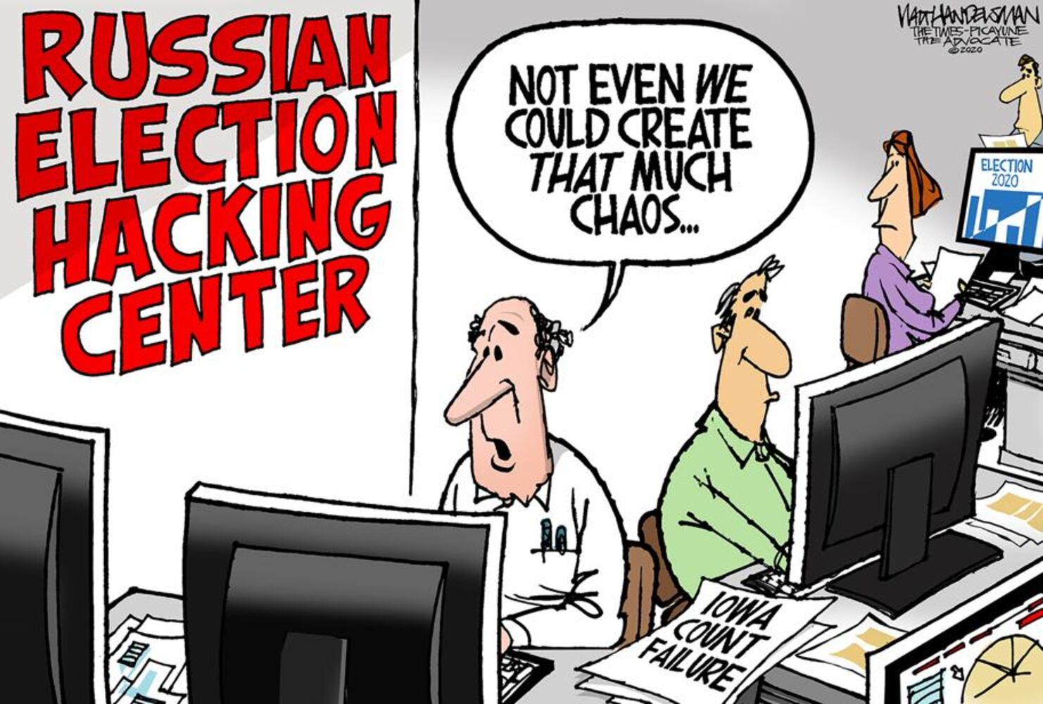 Week in cartoons: Iowa caucus, impeachment acquittal and more