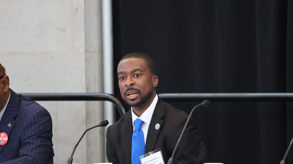 Ohio State Rep. Willis Blackshear, Jr., D-Dayton, speaks at the Ohio House Democrats' Gun Violence Prevention Summit on Feb. 16, 2024.