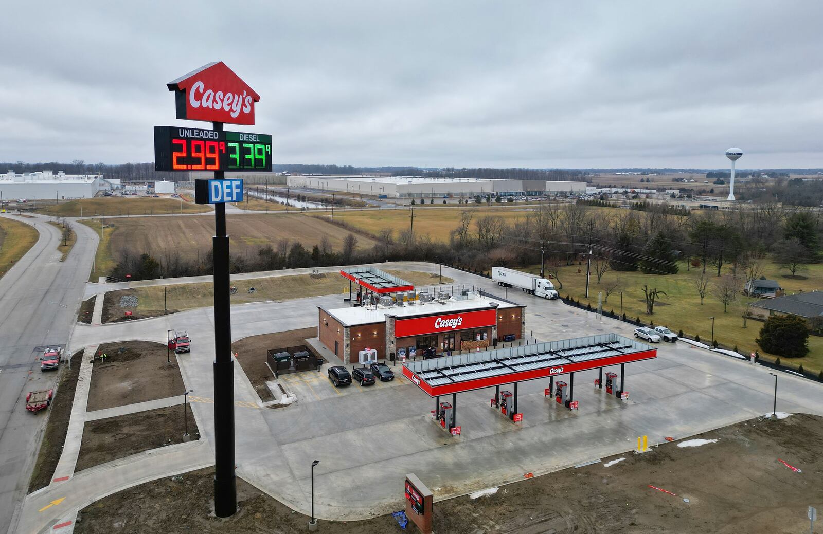 A new Casey's gas station has opened at the corner of Arlington Road and Campus Blvd. in Brookville. NICK GRAHAM/STAFF
