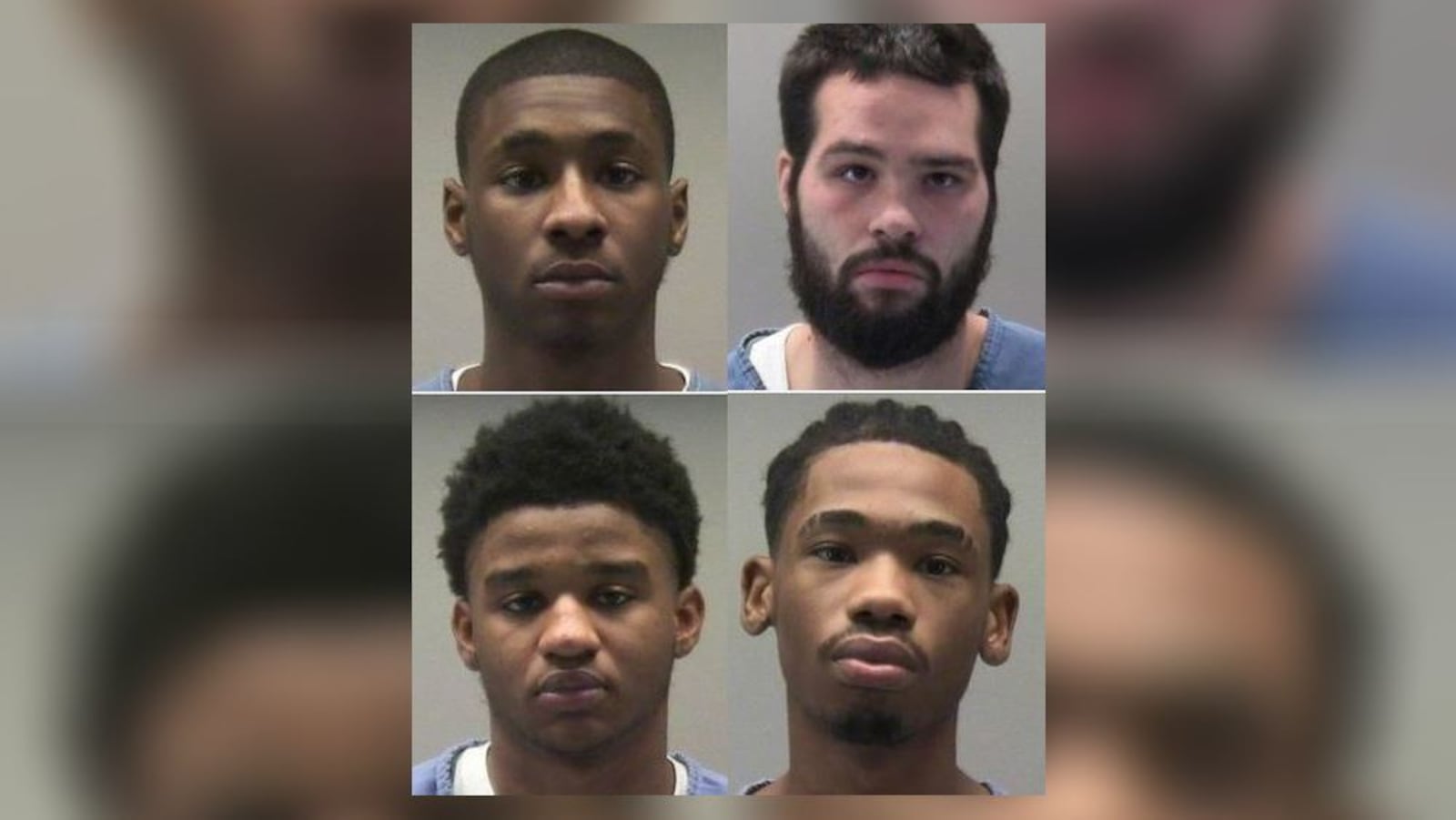 Top: Terrence Lee Bogan, left, and Dylan Anthony Dugan; Bottom: Deverono J. Somerset, left, and Marcus J. Thomas-Casey