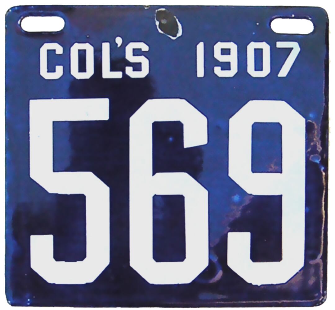 Ohio vintage license plates