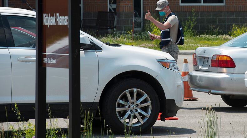 This year, pharmacy services have dramatically changed due to the global pandemic. To reduce patient and staff exposure, the Wright-Patterson Medical Center Pharmacy implemented an enhanced drive-thru service and has increased phone activations. U.S. AIR FORCE PHOTO