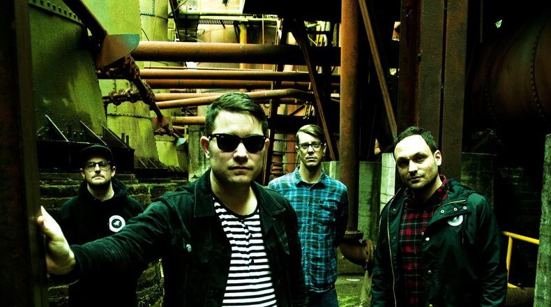 Hawthorne Heights, (left to right) Matt Ridenour, J.T. Woodruff, Christopher “Poppy” Lee and Mark McMillon, presents its second annual Dayton Is For Lovers music festival at the “Old” Yellow Cab Bldg. on Friday, July 22. CONTRIBUTED