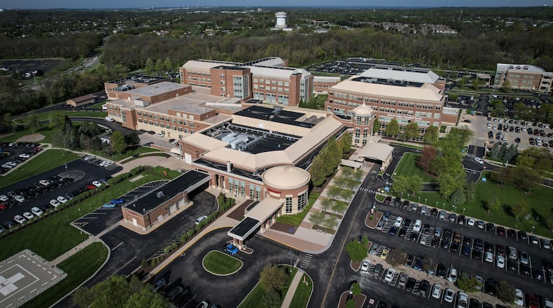 Miami Valley Hospital South is located at 2400 Miami Valley Drive in Centerville. JIM NOELKER/STAFF
