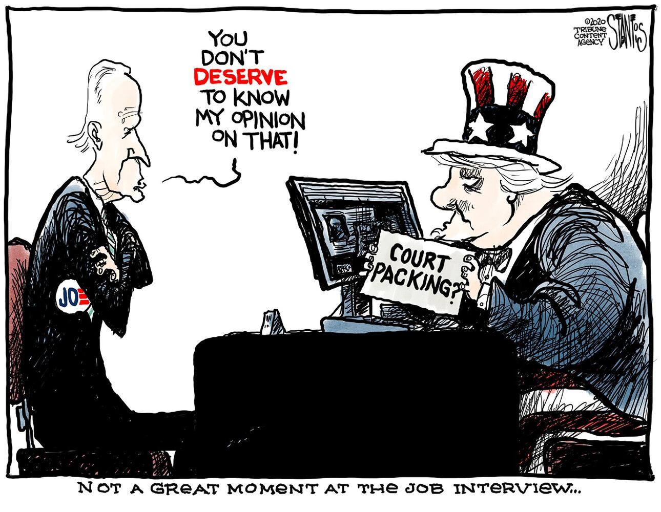 Week in cartoons: Town halls, Amy Coney Barrett and more