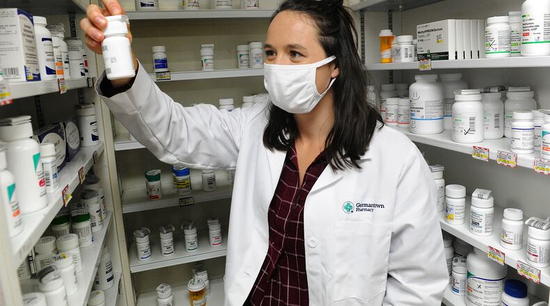 Pharmacist Katie Perry opened Germantown Pharmacy a new independent pharmacy in downtown Germantown, located at 28 N. Main St. MARSHALL GORBY\STAFF